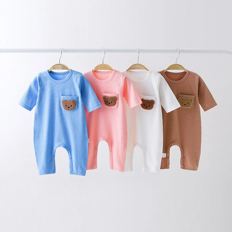 婴幼儿连体衣无骨四季宝宝长袖爬服儿童哈衣休闲卡通男童女童衣服