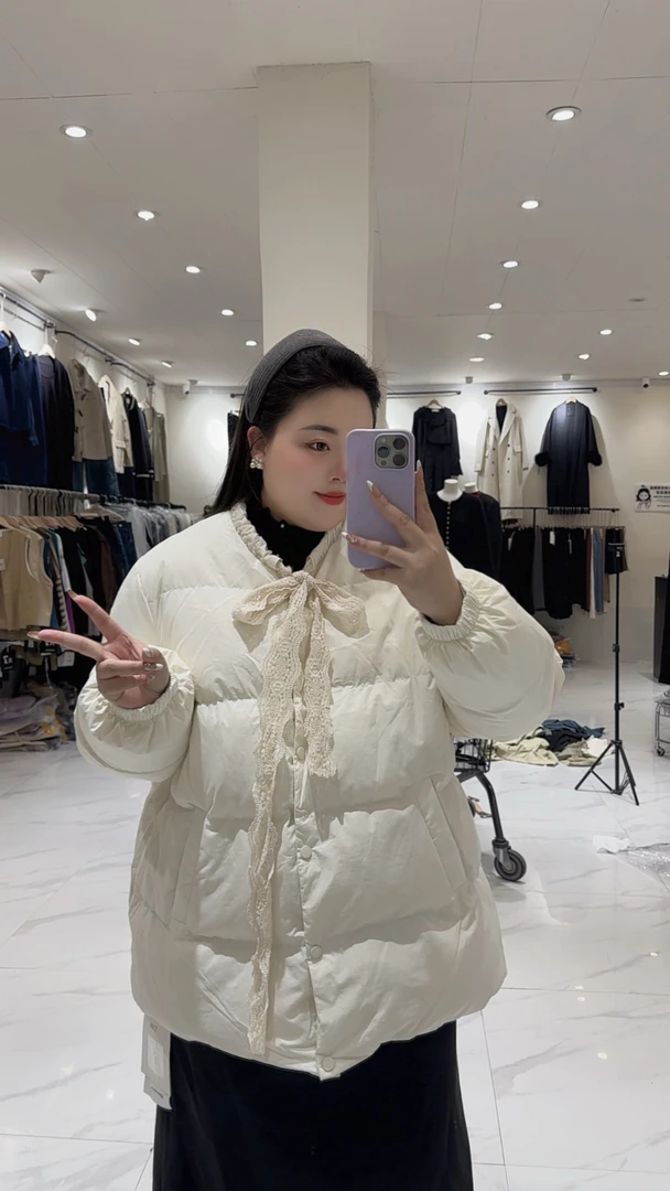 文文家冬季新款大码加厚外套
