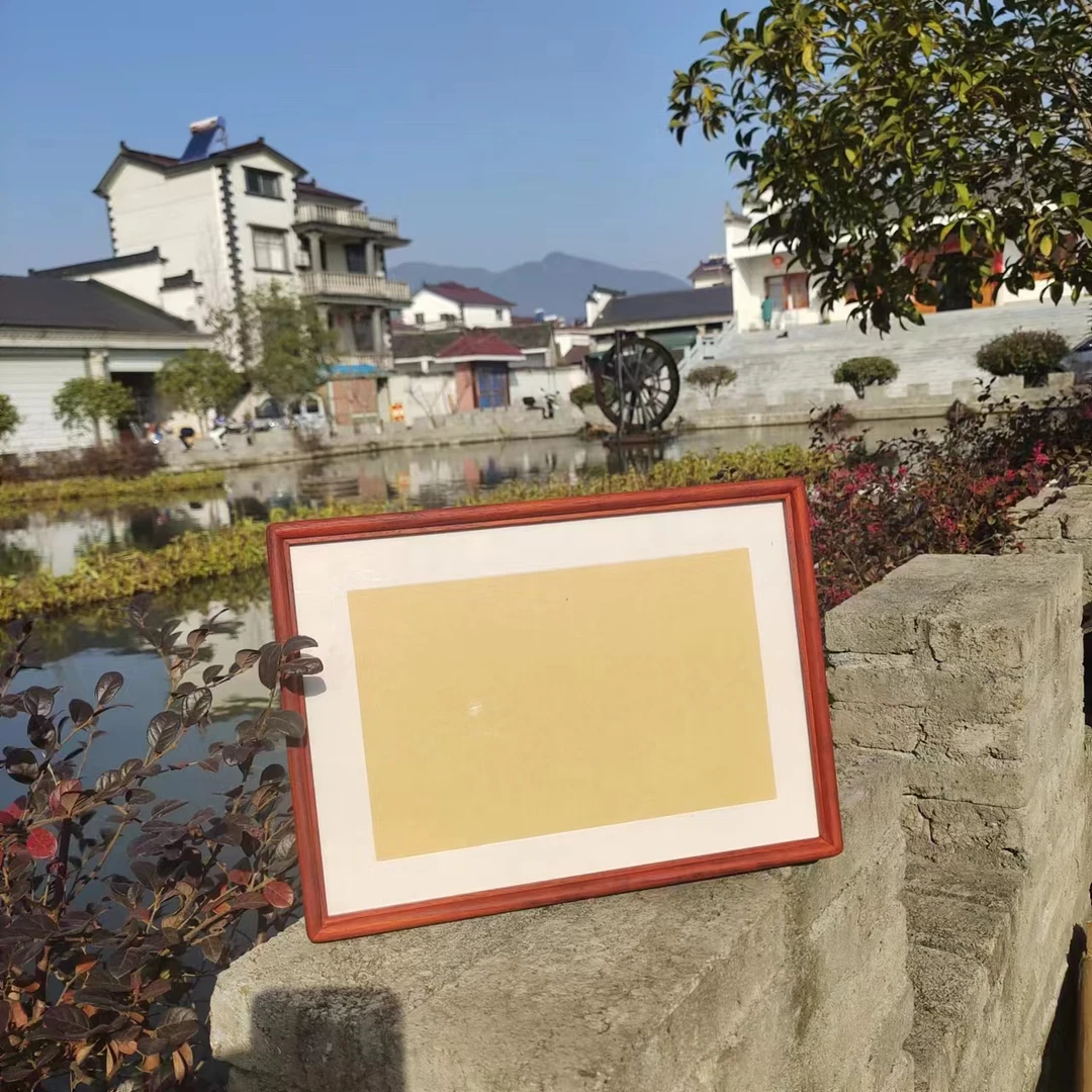 【绍氏紫檀】A4摆台实木摆台浮力款