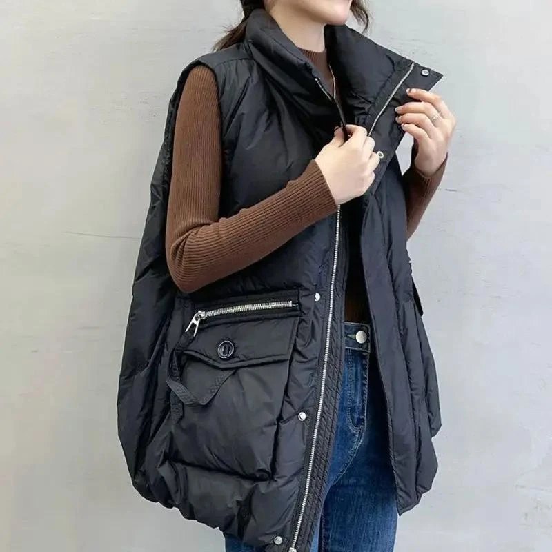 波司澄羽绒服【80-200斤】羽绒马甲女2024秋冬大码新款宽松背心