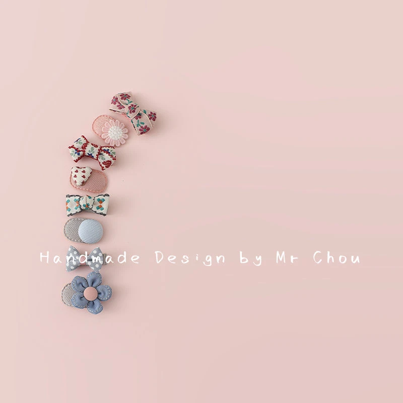 宝宝发夹包布夹婴幼儿头饰婴儿胎毛发卡小号bb夹儿童夹子女童发饰