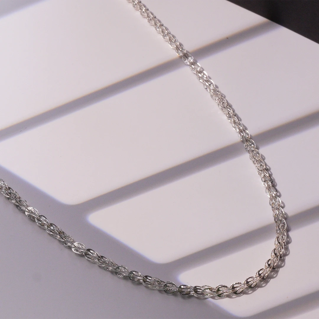 黔印象 坠链均足银 时尚百搭 凤尾项链