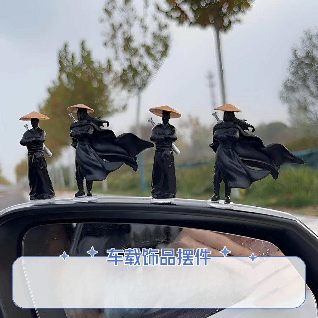 古风侠客车载饰品创意个性汽车中控台摆件
