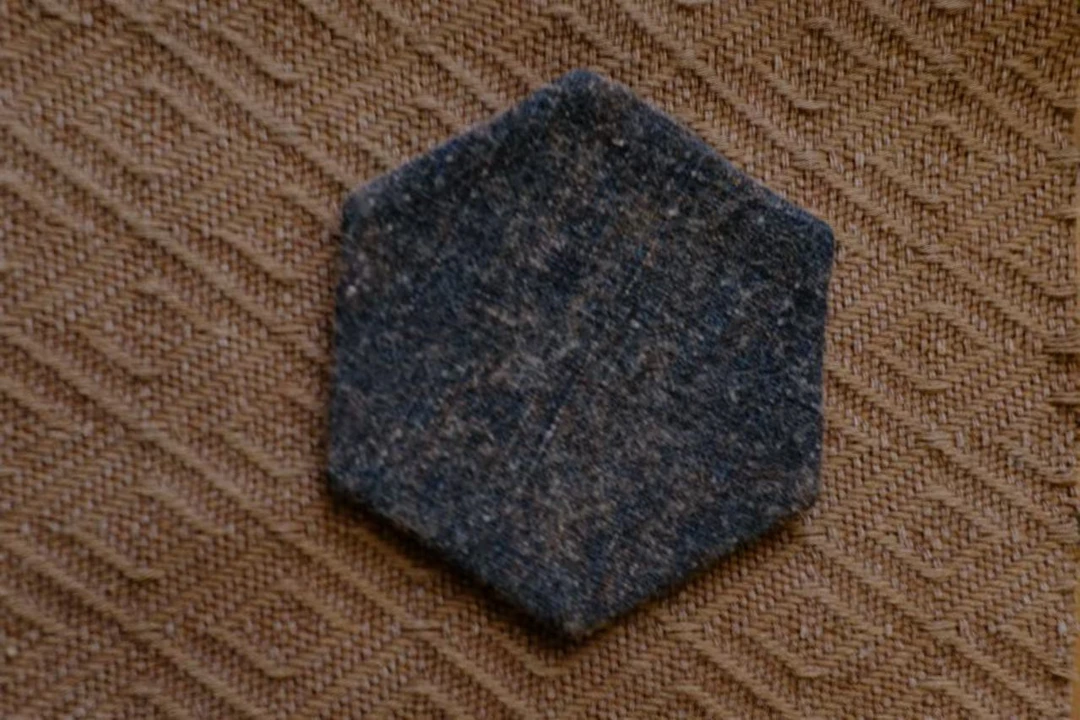 停留-六边形茶垫-手工-香云纱