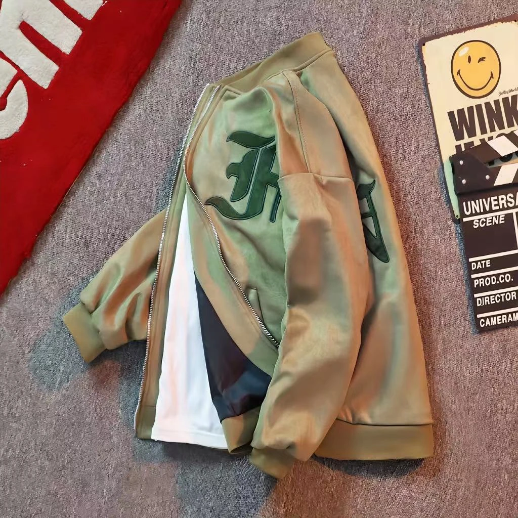 春秋款棒球服外套男款2024新款网红潮流百搭潮牌爆款潮男痞帅夹克