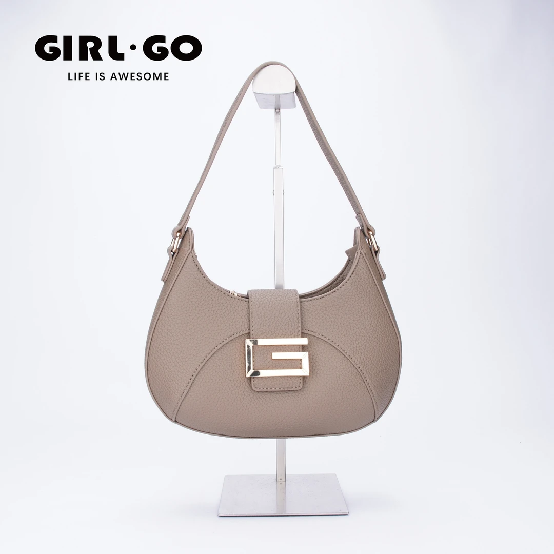 girl.go新款时尚单肩腋下包饺子包