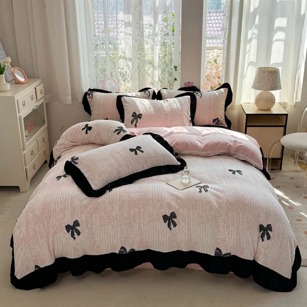 【这是单被套】姐姐别看错哦 赫本系列牛奶绒单被套 保暖舒适不掉毛