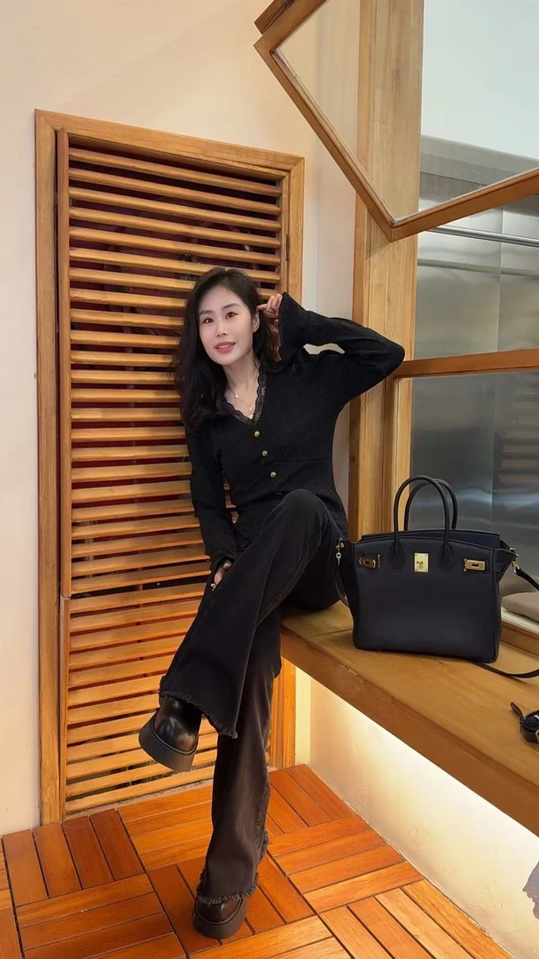 霍梦雪 黑色松糕棉鞋 C  2952-2