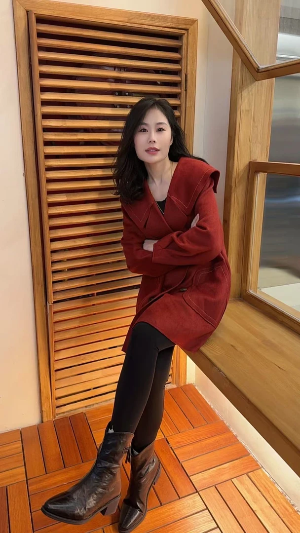 Miss Huo 海军领外套 A 红色 82638