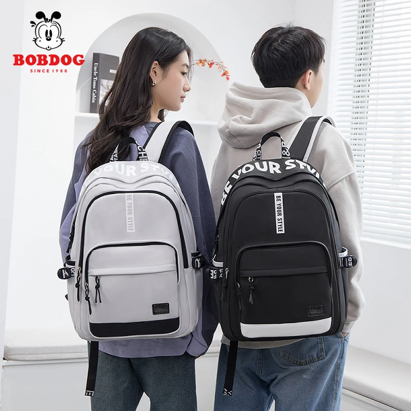 巴布豆书包初中生高中大孩子大学生双肩包背包旅行登山包包轻便潮