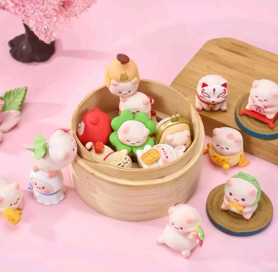 【摸娱拆盒】宝运猪猪二代祈福物语系列萌粒盲盒潮玩手办
