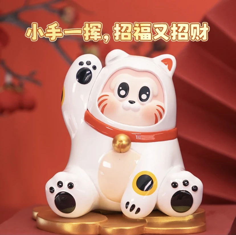 【摸娱拆盒】正版THE SLLO招财猫系列盲盒潮玩