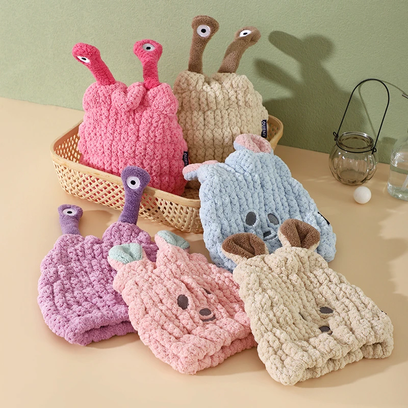 儿童干发帽男女童吸水速干可宝2023新款洗包头巾擦头发加厚毛巾