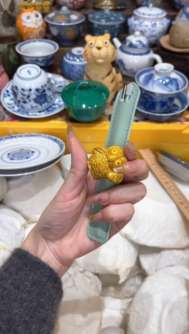 【闪购商品】瓷片挖耳勺『瓷器小老虎美瓷』