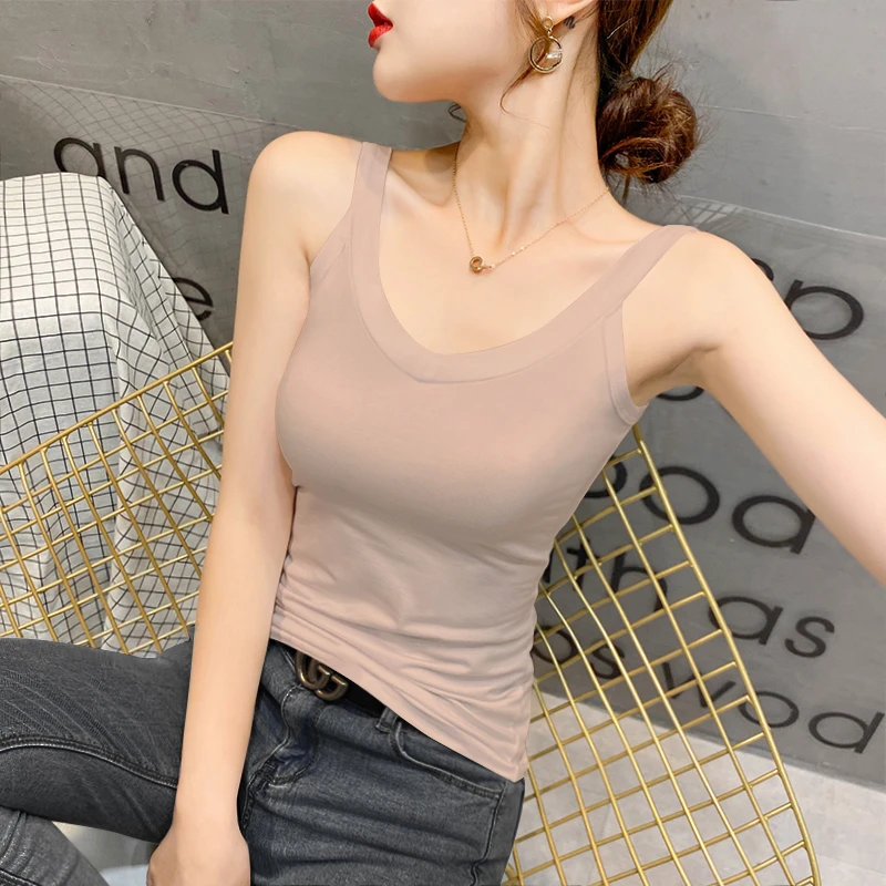 黑色小吊带背心女内搭春夏季2025打底衫美背打底上衣遮副乳背心