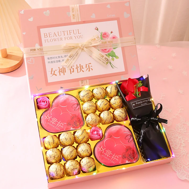 38女神节礼物花束组合套装送员工女朋友老婆妈妈团购实用创意礼品