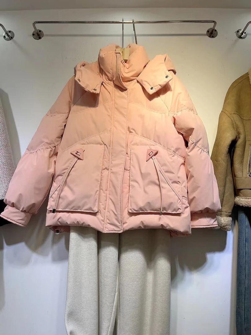 利纳家新款时尚休闲棉衣外套