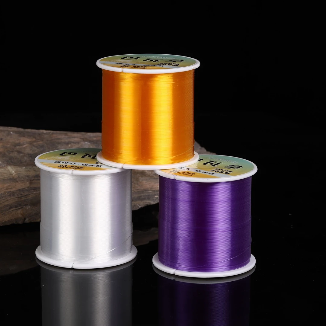 500米原丝鱼线台钓主线子线海竿矶钓谷麦滑漂柔软胶丝尼龙线