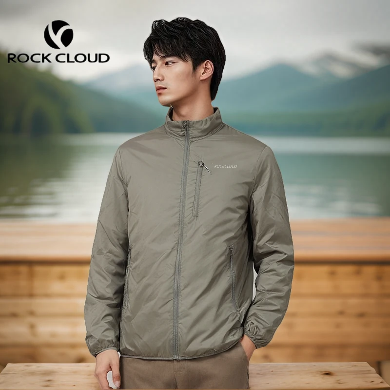 RockCloud/岩云新款四季可穿轻薄透气防泼水男士立领神衣夹克