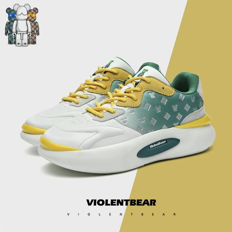 VIOLENTBEAR/暴力熊休闲潮流厚底时尚百搭情侣拍跑步休闲鞋B