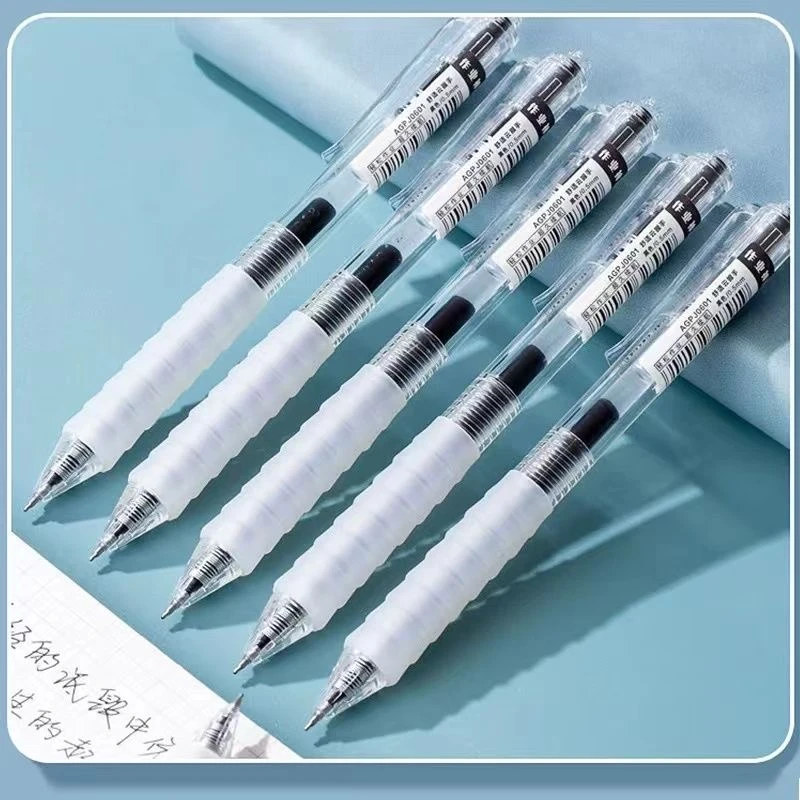 作业神器刷题笔考试专用云握手速干ST头防疲劳黑色0.5按动中性笔