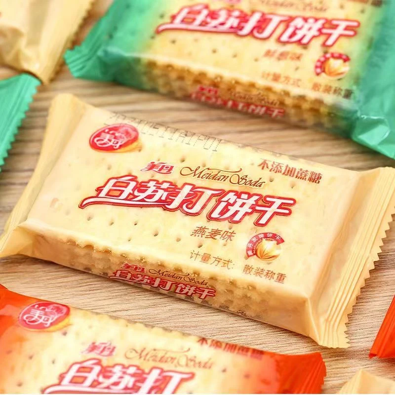 正宗北京美丹白苏打饼干咸味梳打香葱芝麻小包一箱散称实惠香脆