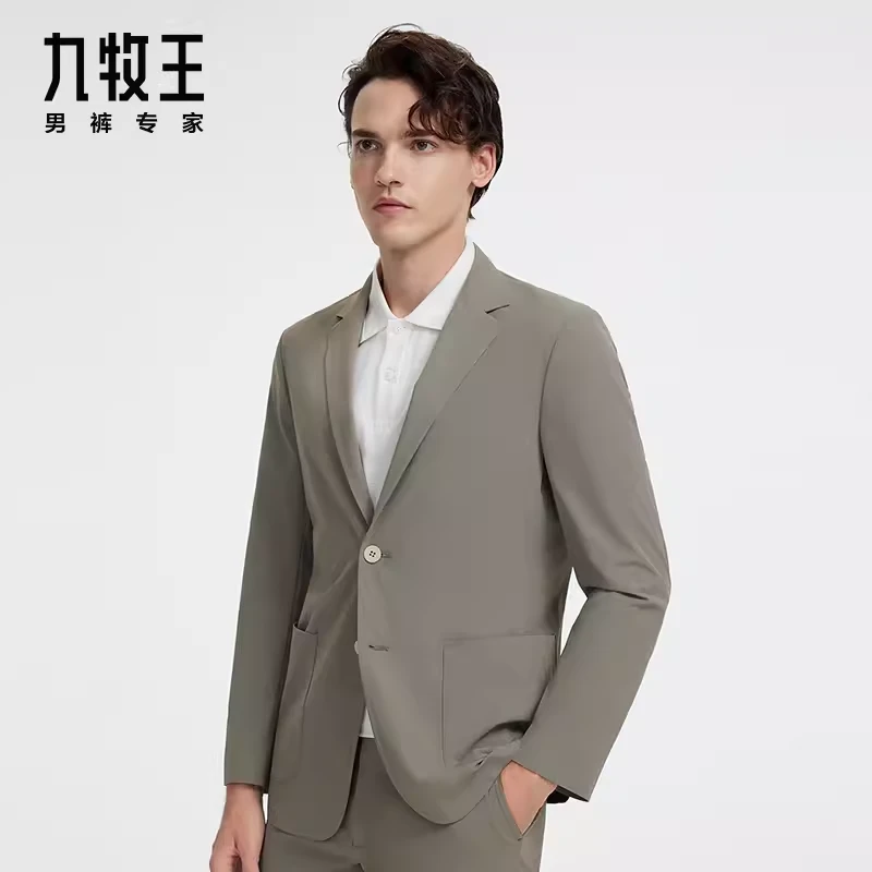 【套装系列】九牧王男装西装24春季款商场同款挺括西服外套JX5D103