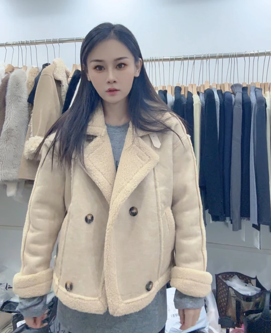[鑫老大]冬季新款皮毛一体外套