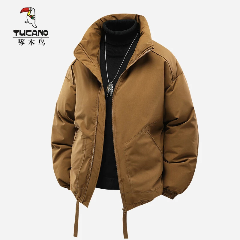 TUCANO/啄木鳥冬季男士保暖棉服休闲宽松加厚棉袄学生户外棉衣