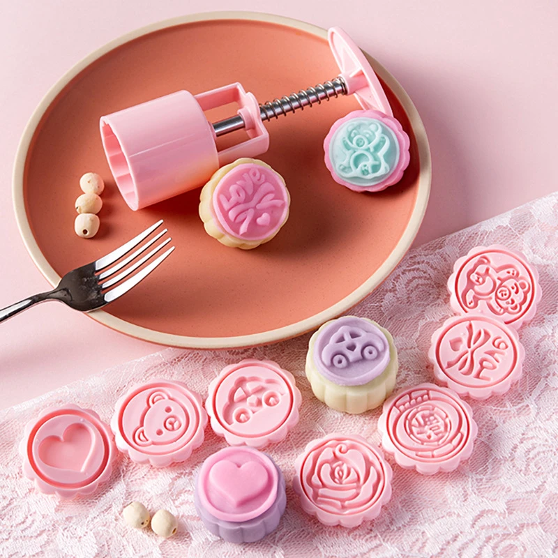 绿豆糕模具绿豆家用月饼模具家用压花不粘印花压模手工自制山药糕