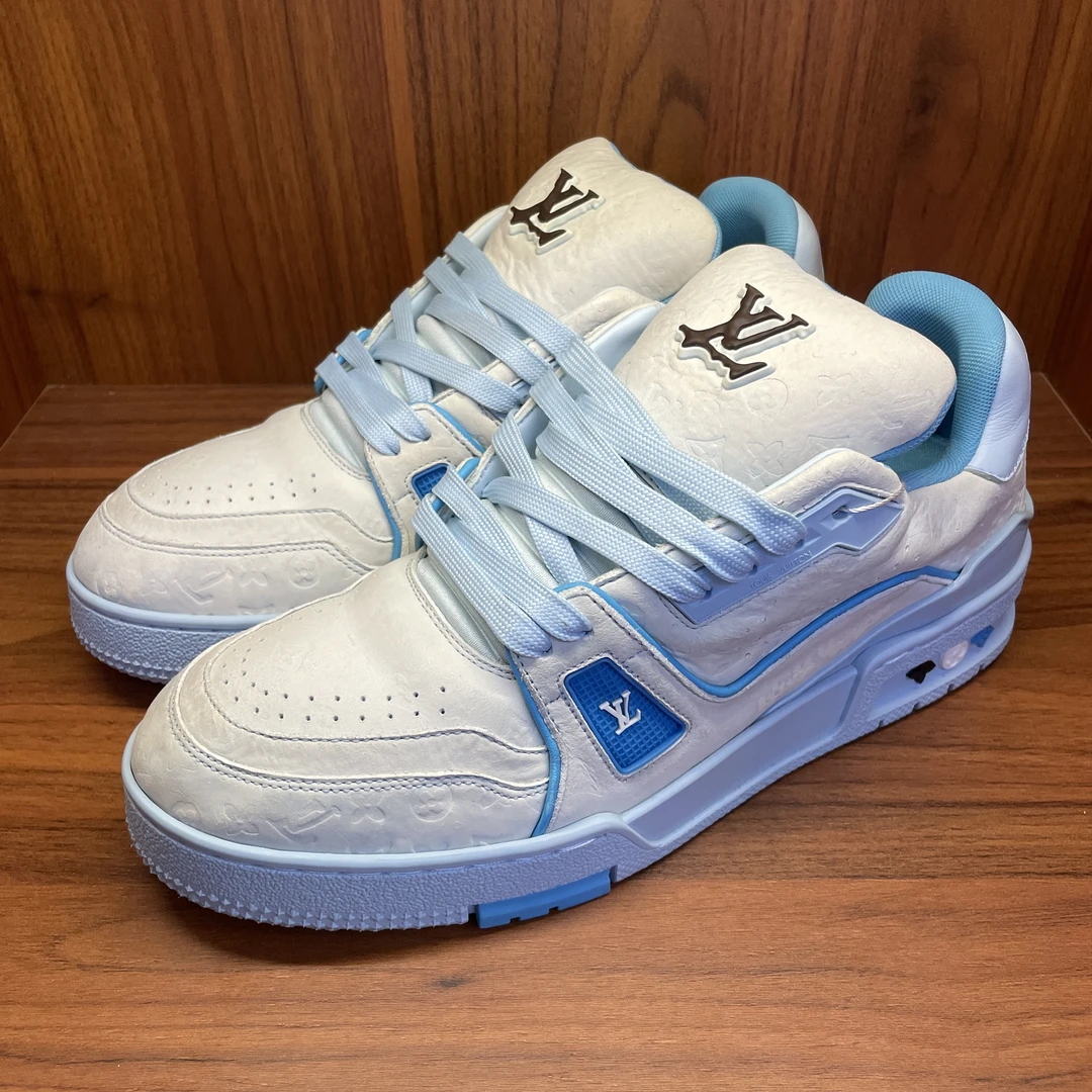 Louis Vuitton/路易威登白蓝泰勒联名trainer/正品/折扣/海叔特惠