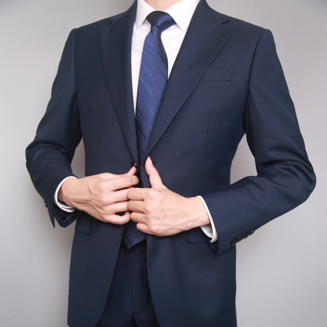 【高定系列】羊毛总裁西装商务礼服结婚西服套西修身休闲男士