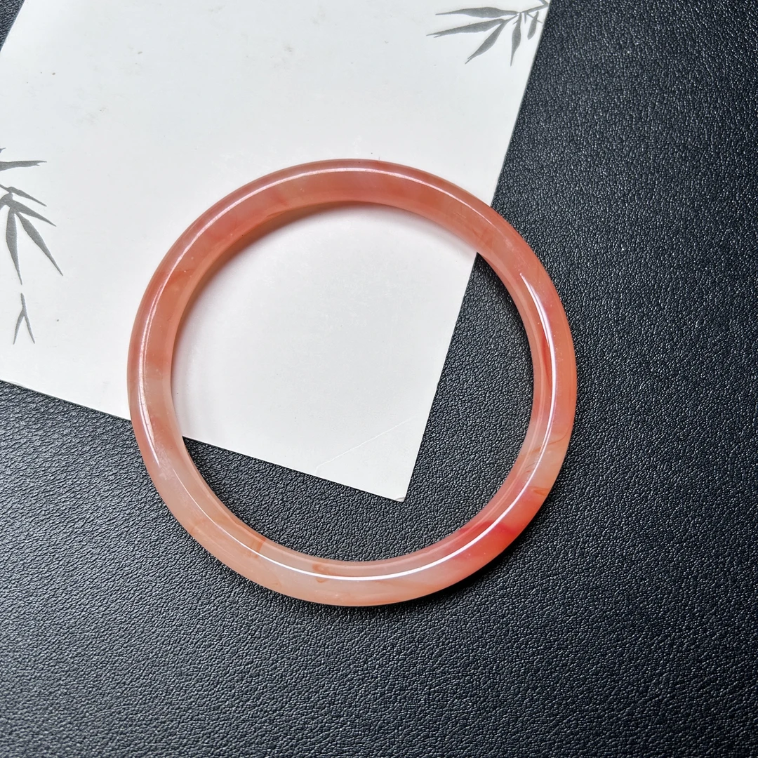 非金属玻璃手镯 锦鲤细圆条手镯  60