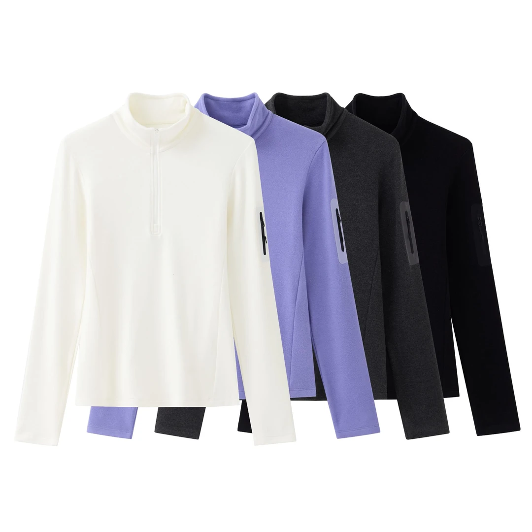 【多多家】2024冬新款女士保暖半拉链上衣【1219】