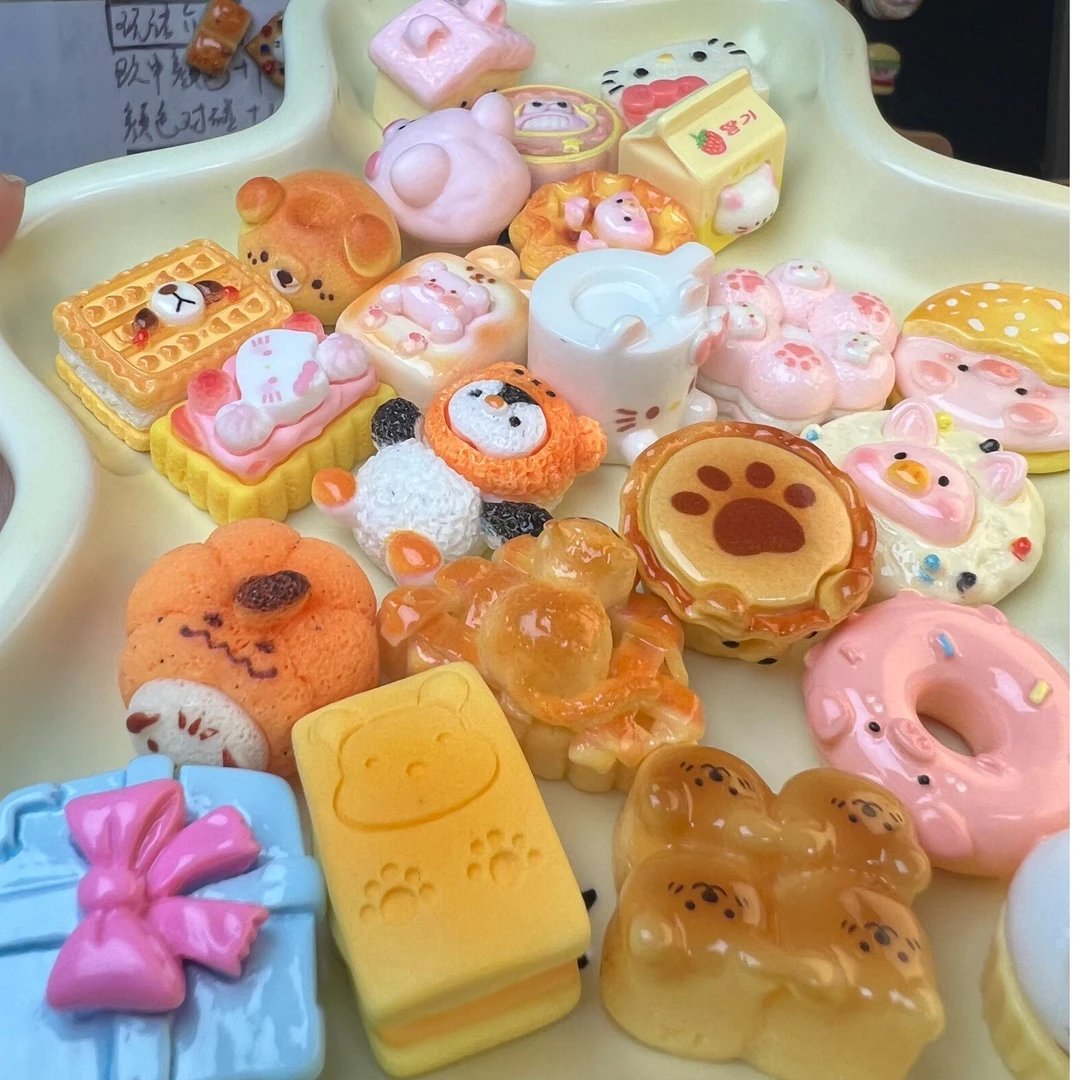 （直播代拆）大颗粒立体（多定制）微缩树脂仿真食玩DIY手工摆件+转盘