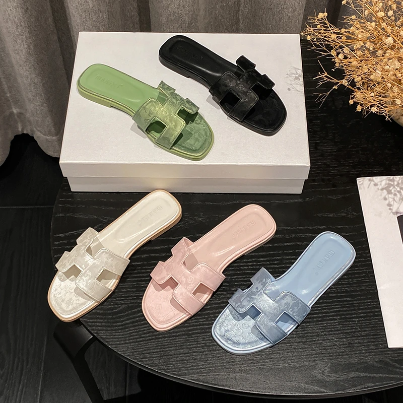 2025夏季爆款新中式国风拖鞋女外穿百搭防滑不累脚平底一字凉拖鞋