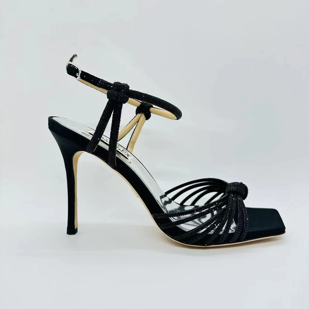 6Badgley宝藏纯源独品夏季时尚气质网红细高跟时装凉鞋宴会鞋婚鞋