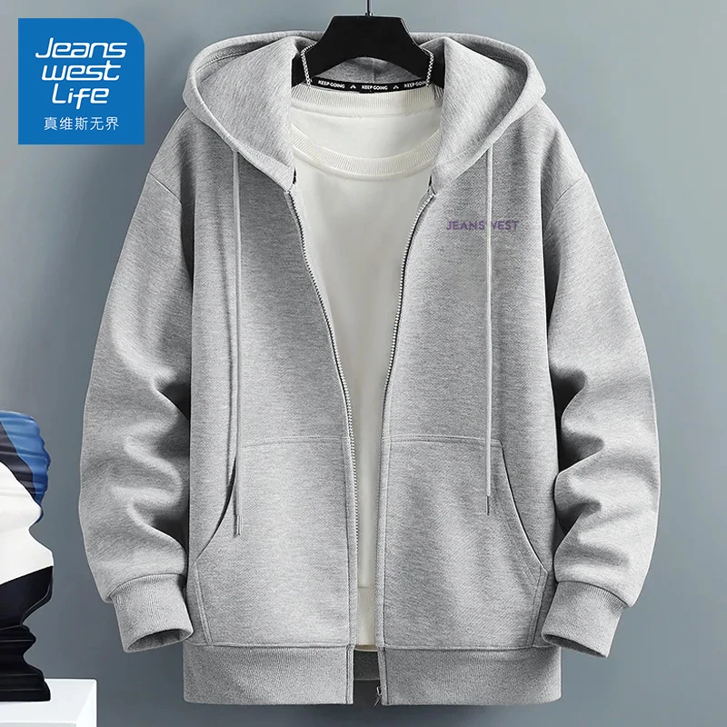 真维斯无界秋冬季潮牌轻奢服饰2025新款潮流百搭连帽上衣青少年男