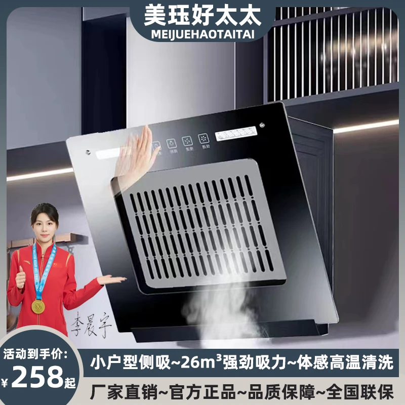 抽油烟机家用厨房迷你小尺寸简易侧吸式单灶吸油烟机公寓小型租房