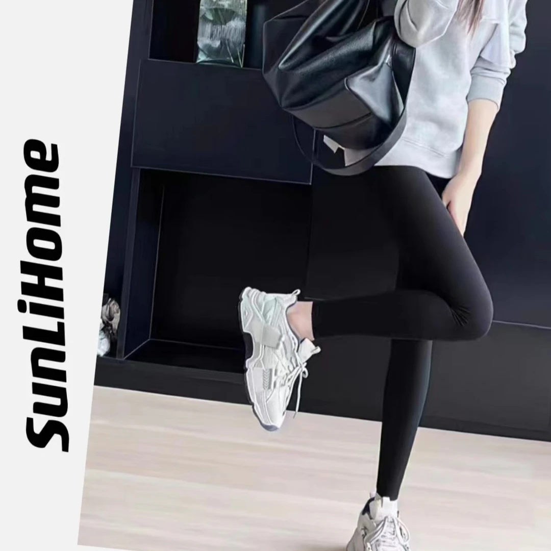 SL-【薄绒无痕鲨鱼裤】秋冬季薄绒塑身芭比裤瑜伽裤打底裤