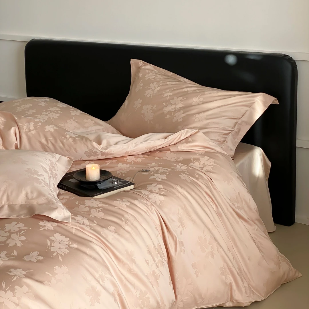 长绒棉100（50*50）轻奢提花四件套床品-乐芙