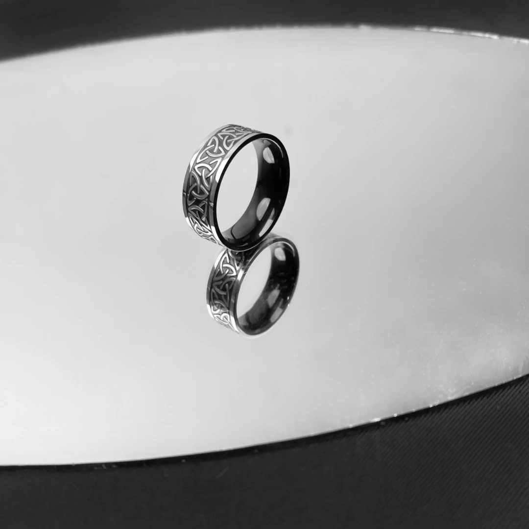 钛钢戒指 【维京戒】北欧风钛钢维京文字戒指男士指环潮流