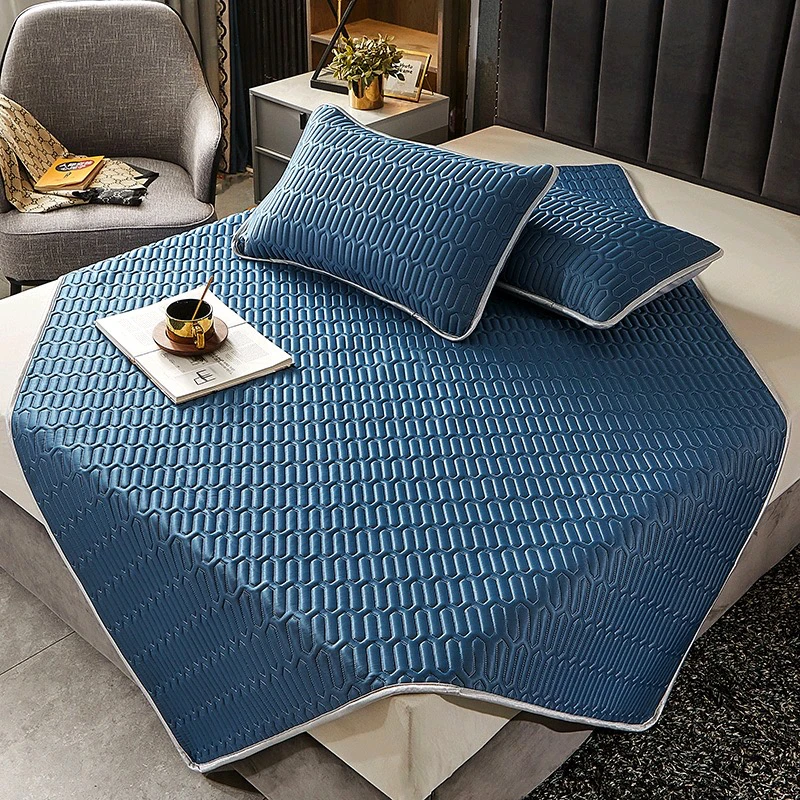 婴儿可用乳胶凉席夏季秋季可机洗学生宿舍单双人空调席子纯色凉感