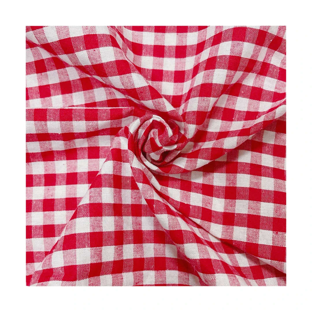 〈2⃣️米价〉纯棉布料布头格子棉布色织包邮亲肤男女服装布制作成品