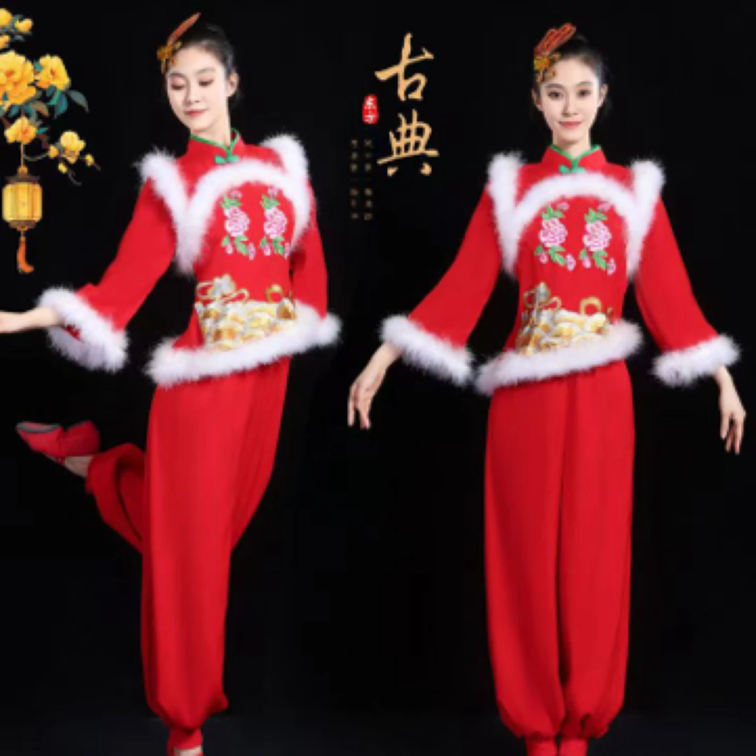 冬季新款秧歌服锣鼓服打鼓服舞蹈演出服