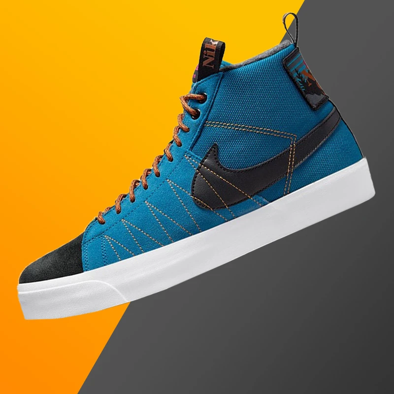 耐克NIKE ZOOM BLAZER MID开拓者气垫情侣翻毛皮板鞋DC8903-400