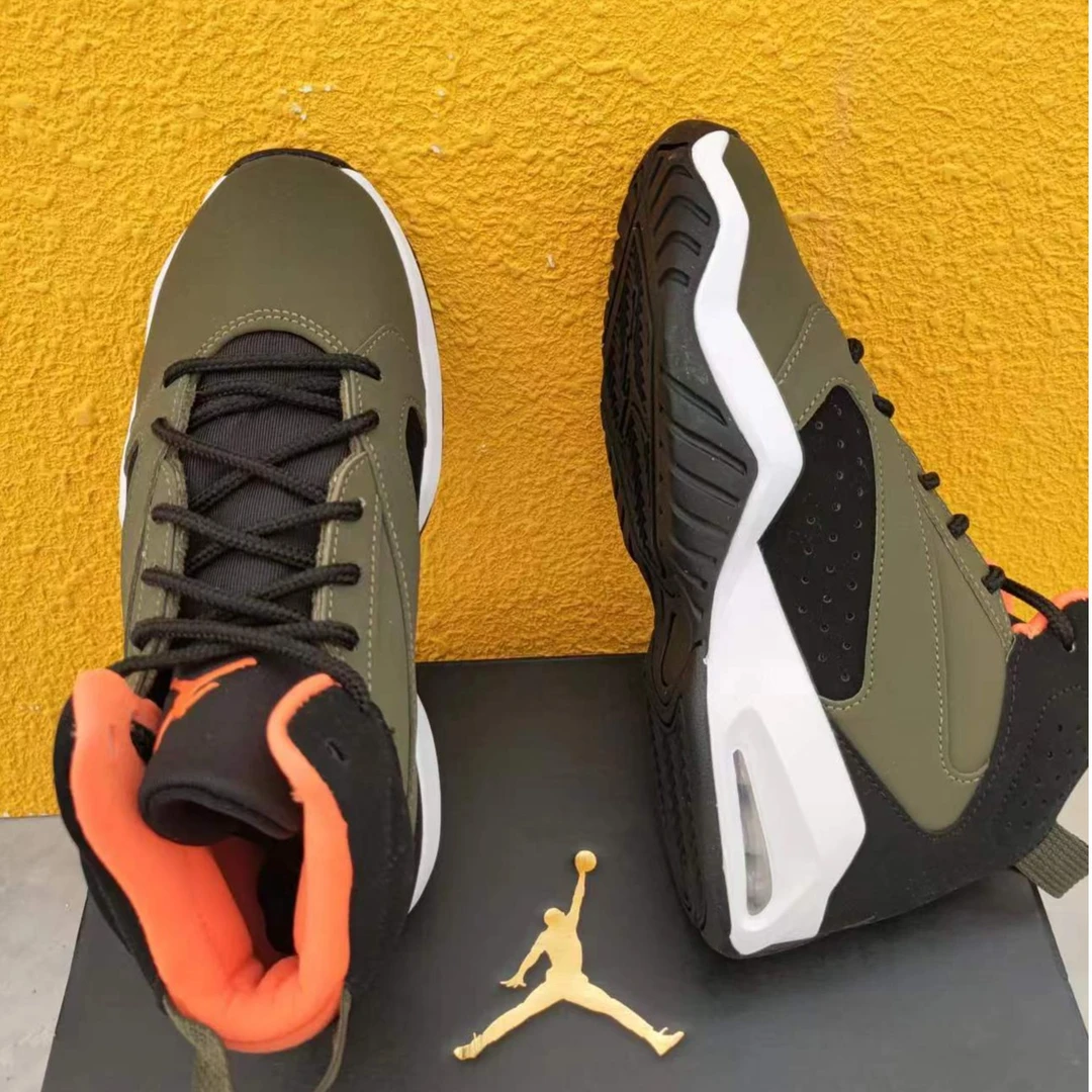 NIKE/耐克Jordan Lift off 高帮复古篮球鞋GS绿黑色AR6346-300