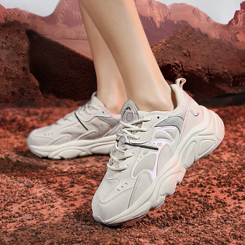 【娜姐鞋厂】火星二代女鞋跑步老爹鞋软底运动鞋轻便减震厚底情侣鞋