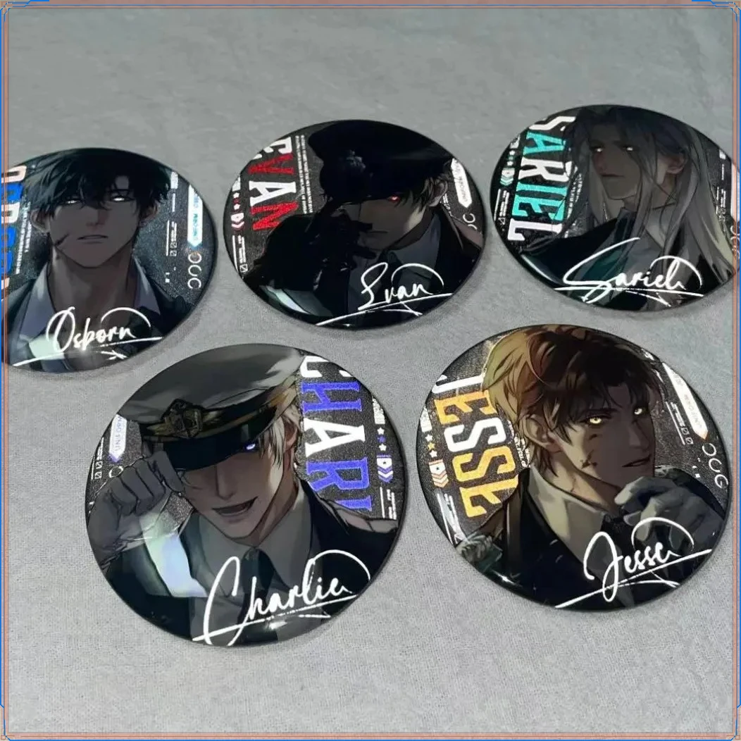 光与夜之恋制服反光吧唧周边查理苏萧逸陆沉齐司礼谷子徽章