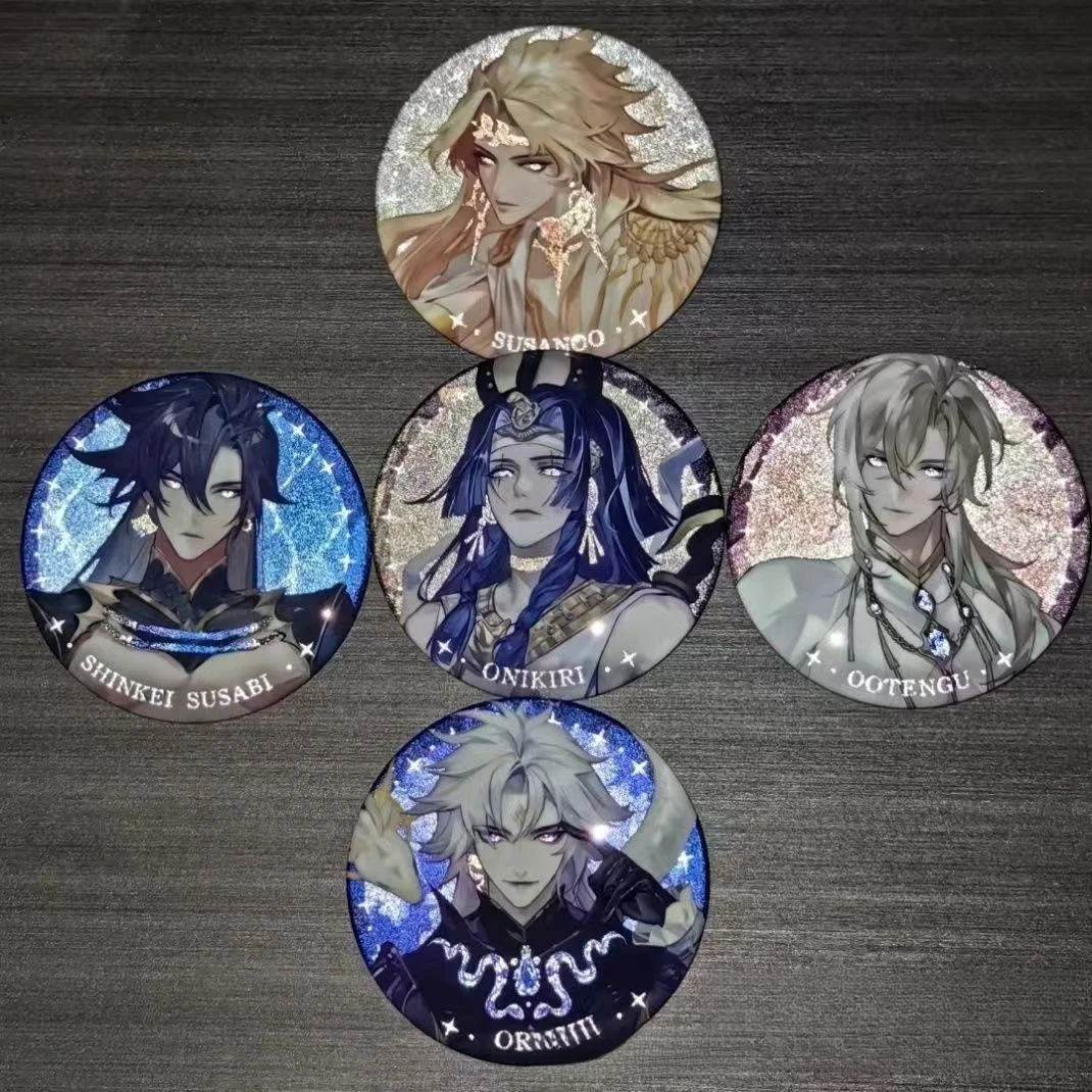 新款阴阳师动漫周边大蛇鬼切神启荒高颜值吧唧徽章高颜值包包挂饰